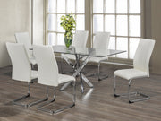 IFDCRectangular Glass 7pc Dining Set T - 1448 C - 1878