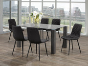 IFDCRectangular Glass 7pc Dining Set T - 1449 C - 1710