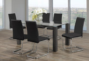 IFDCRectangular Glass 7pc Dining Set T - 1449 C - 1871