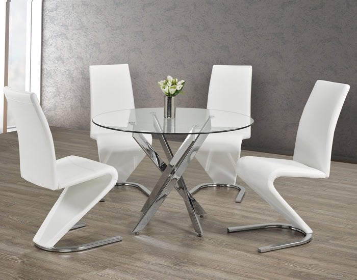 IFDCRound Glass 5pc Dining Set T - 1447 C - 1786