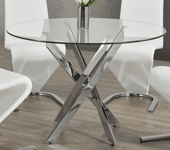 IFDCRound Glass 5pc Dining Set T-1447 C-1786