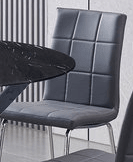 IFDCRound Tempered Black Marble 5pc Dining Set T-1446 C-1762