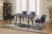 IFDCSelf Storing Butterfly Extension Leaf 7pc Dining Set T - 1814 C - 1826