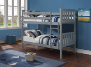 IFDCSingle Grey Wooden Bunk Bed B - 101G (Single/Single)