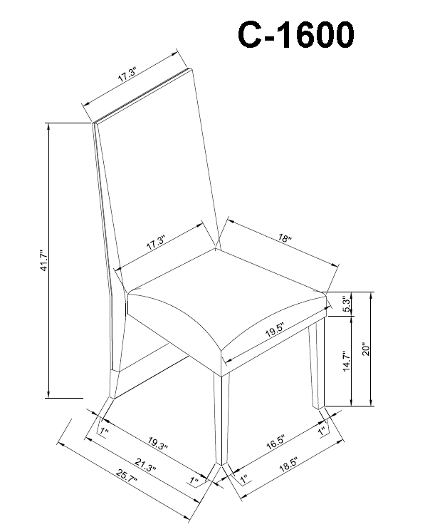 IFDCSoft Grey Fabric 7pc Dining Set IF - 1600