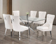 IFDCTempered Glass 7pc Dining Set T - 1448 C - 1263