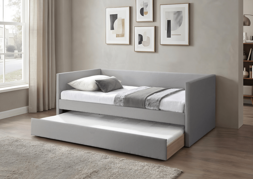 IFDCUpholstered Daybed with Pull-Out Trundle IF-306