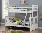 IFDCWhite Bunk Bed B - 122W (Single/Double)