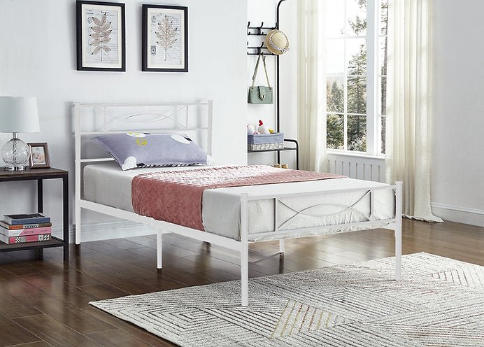 IFDCWhite Metal Bed IF - 154W