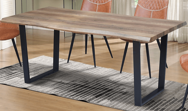 IFDCWood Table 7pc Dining Set T-1810 C-1825