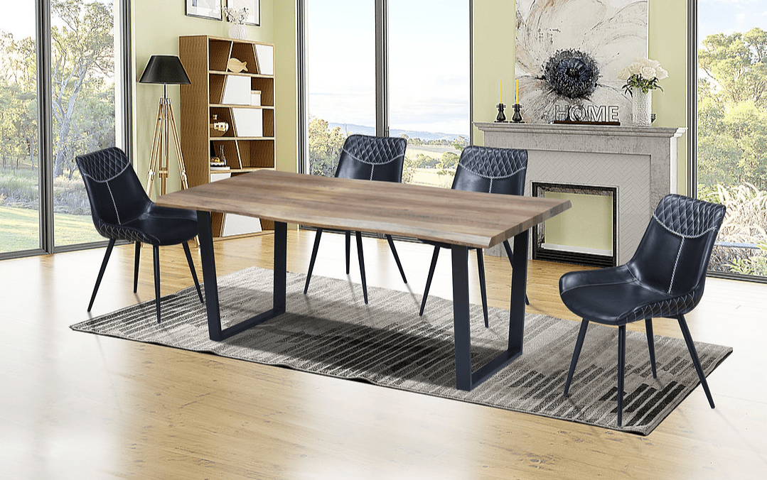 IFDCWood Table 7pc Dining Set T - 1810 C - 1826