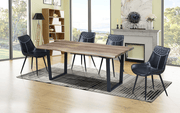 IFDCWood Table 7pc Dining Set T - 1810 C - 1826