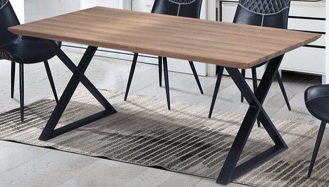 IFDCWood Table 7pc Dining Set T-1812 C-1826
