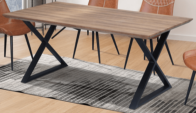 IFDCWood Table Dining Set T-1812 C-1825