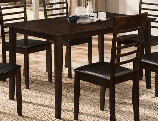 IFDCWooden Dining Table 7Pc Dining Set T-1048 C-1011