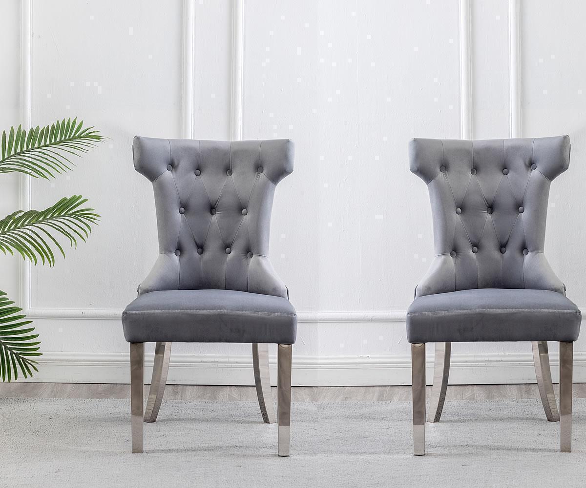 KLIYD - 201 - GR Orica Chairs (Set of 2 )