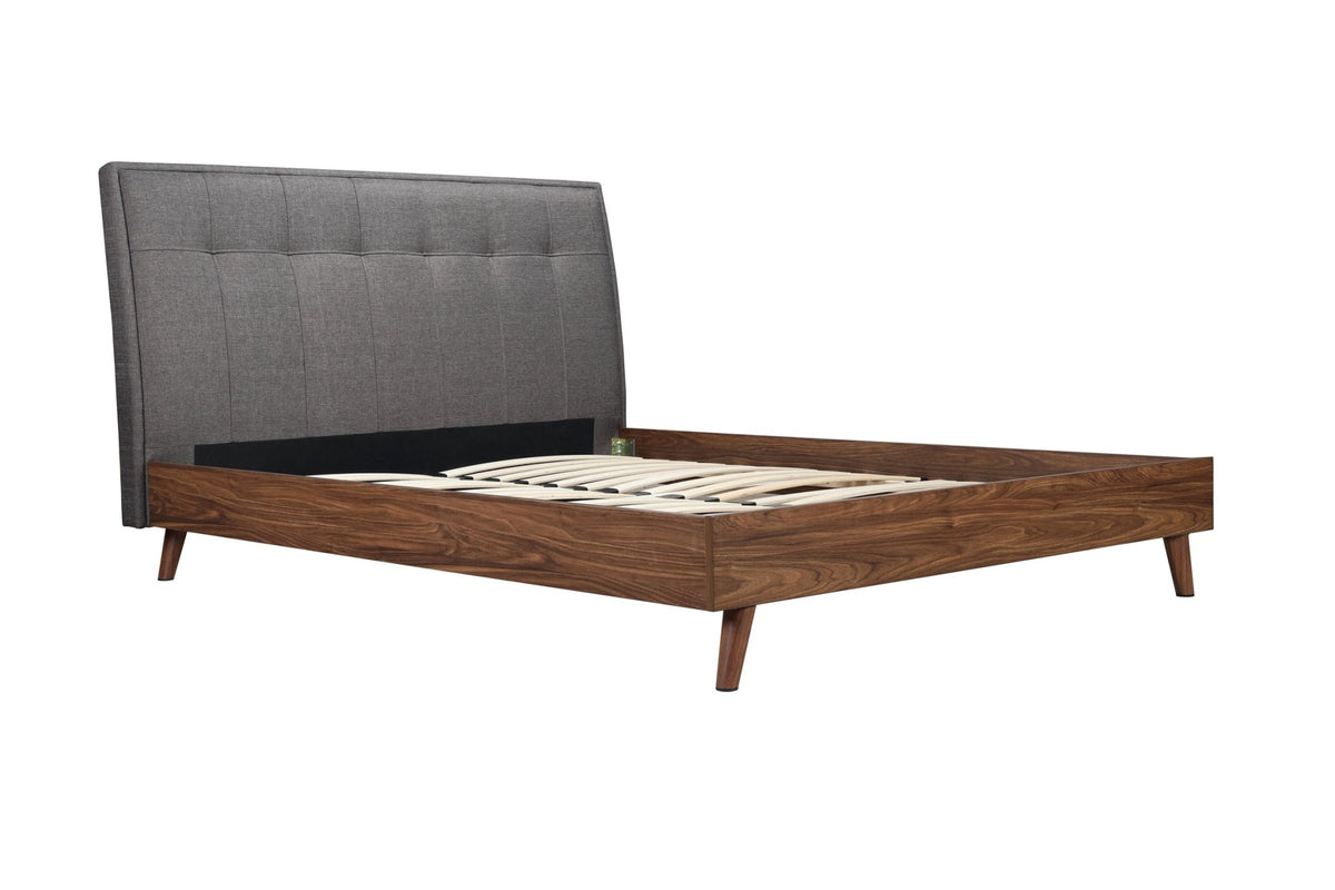 Mazin5895GYQ Queen Upholstered Platform Bed