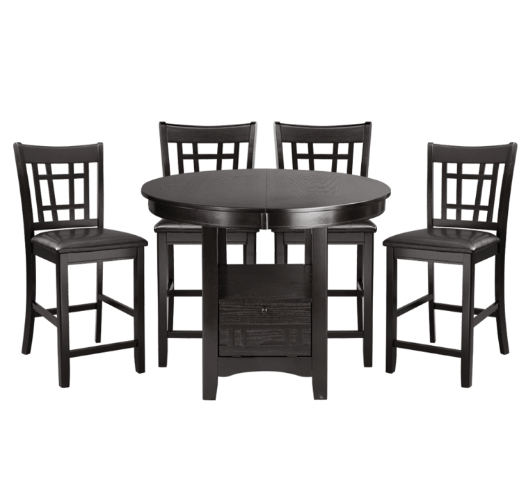 MazinMazin 2423 Counter Height Table with Storage Base