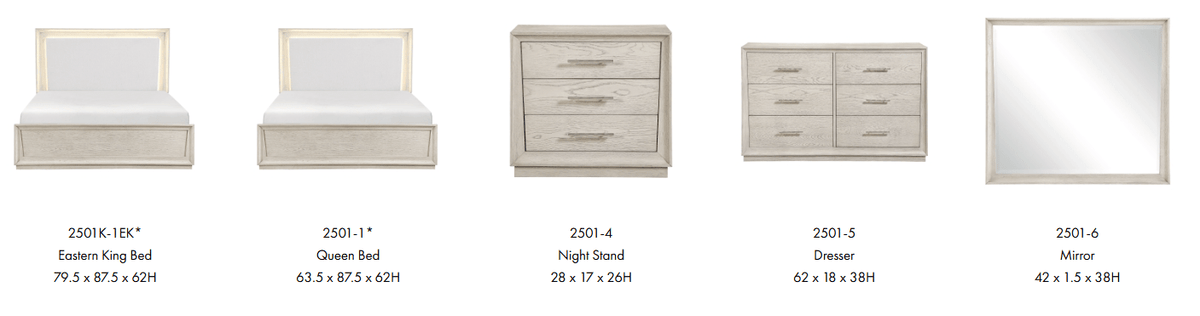 MazinMazin 2501 Bedroom-Solas Collection
