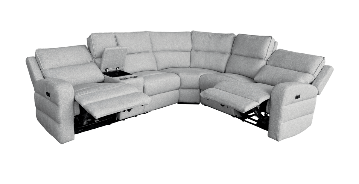 MazinMazin 98406LGYSS 3-piece Power Reclining Sectional