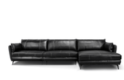 MazinMazin 99962BLKSS Full Leather 4PC Set