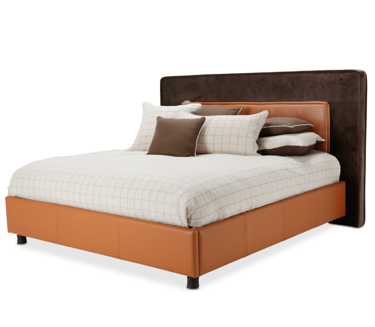 Michael Amini21 cosmopolitan orange Queen Set