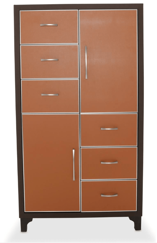 Michael Amini21 cosmopolitan orange Queen Set