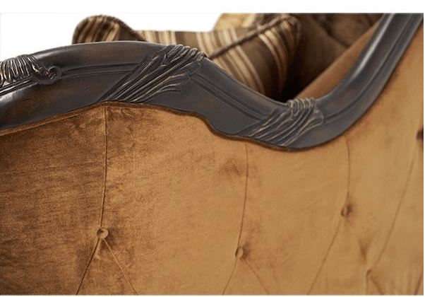 Michael AminiAICO Essex Manor Wood Trim Sofa, Wood Trim Chair and Chair and Half 3PC Set