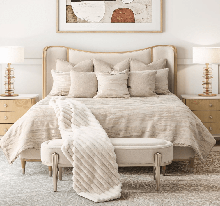 Michael AminiAmini Camellia Field Caramel Bed