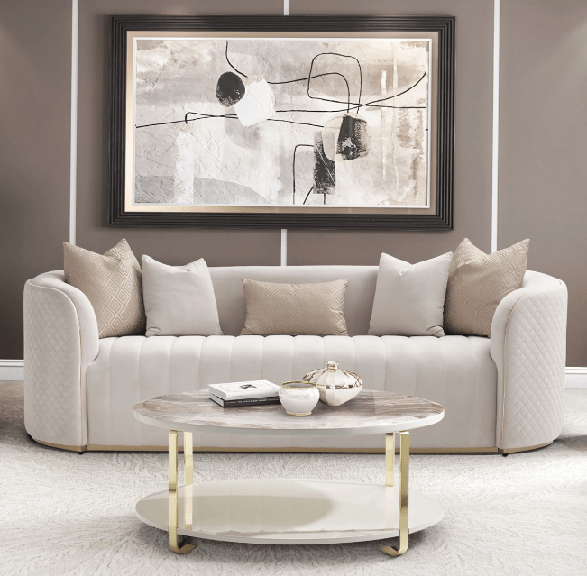 Michael AminiAriana - Sofa Beige Gold