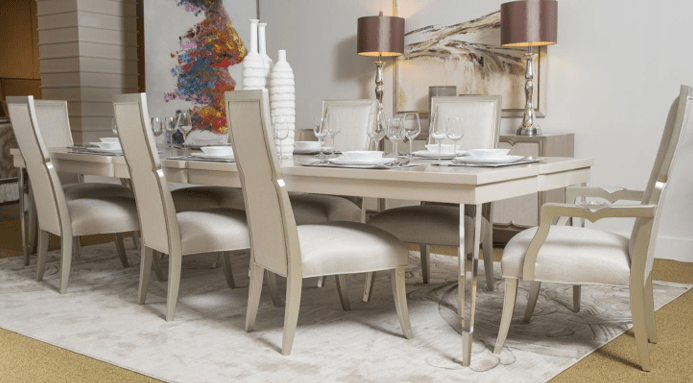 Michael AminiCAMDEN COURT - PEARL 9 pc Dining Set