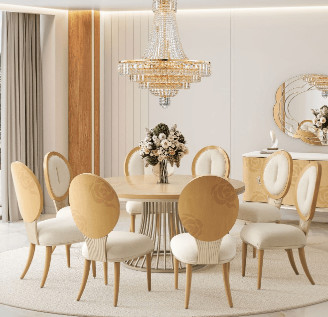 Michael AminiCamellia Field Caramel Dining Side Chair