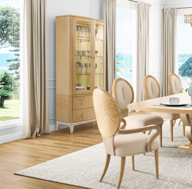 Michael AminiCamellia Field Caramel Display Cabinet