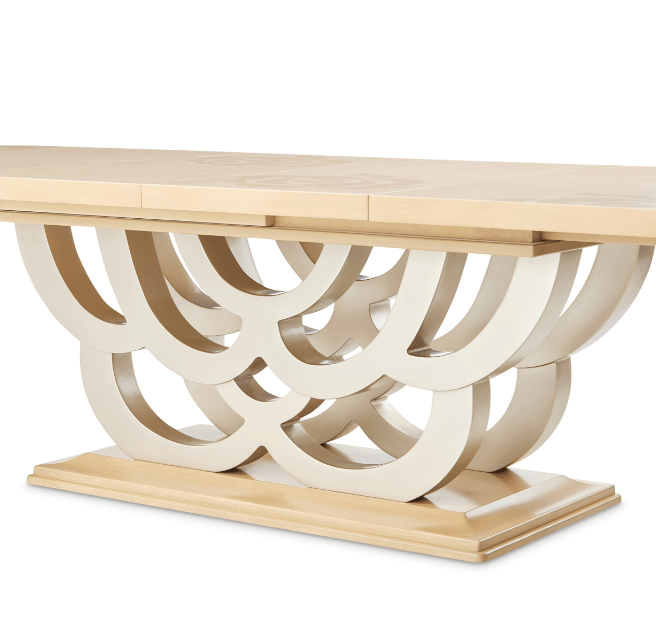 Michael AminiCamellia Field Caramel Pedestal Dining Table