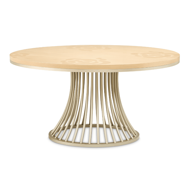 Michael AminiCamellia Field Caramel Round Dining Table
