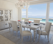 Michael AminiGlimmering Heights Extendable Glass Top Dining Table