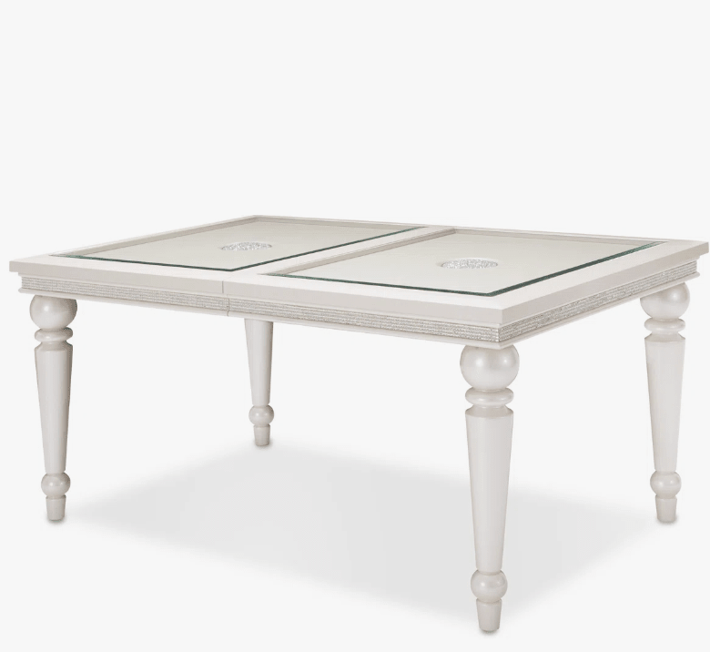 Michael AminiGlimmering Heights Extendable Glass Top Dining Table