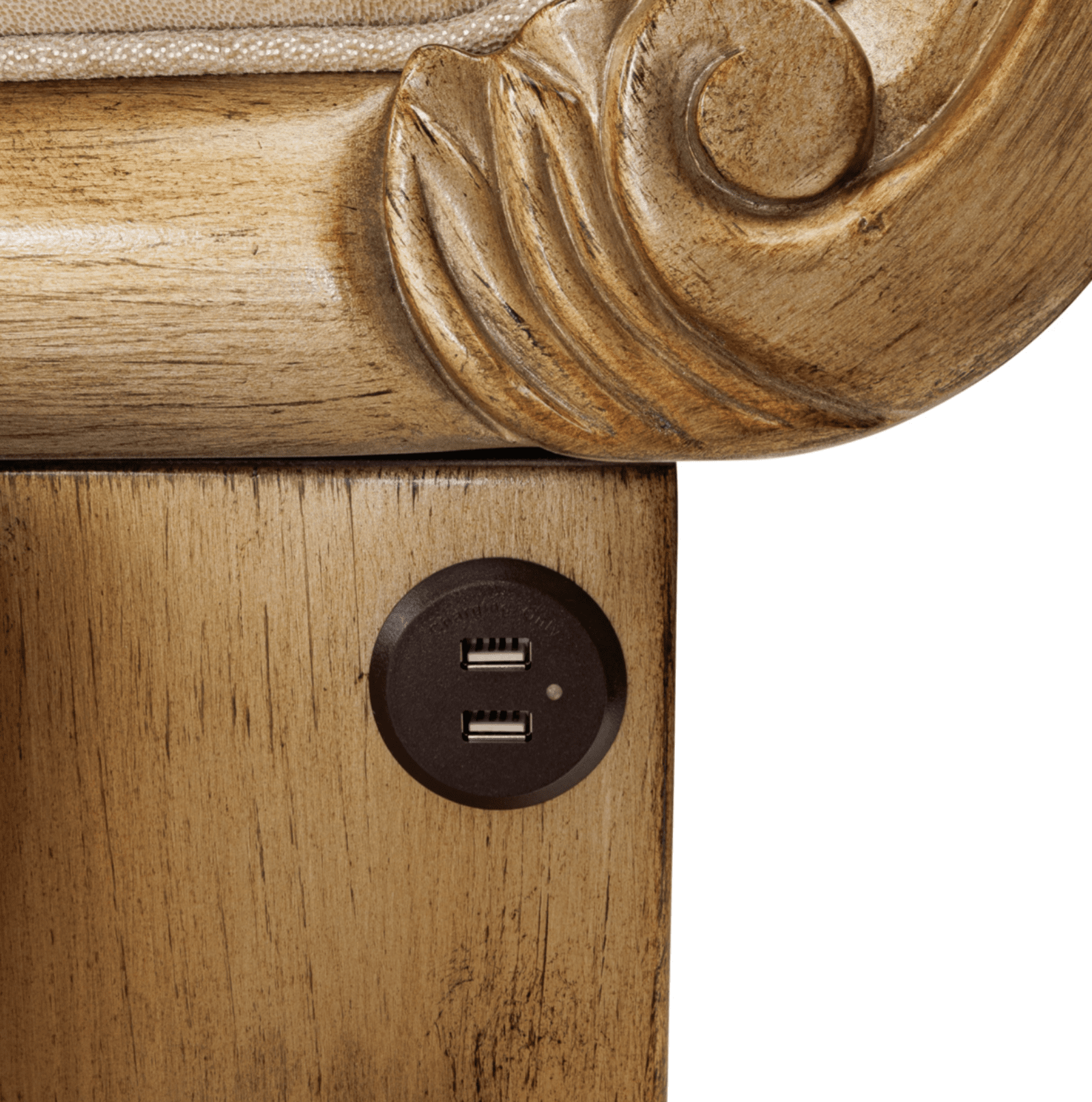 Michael Aminiplatine de royale Antique Platinum Cal King Panel Bed