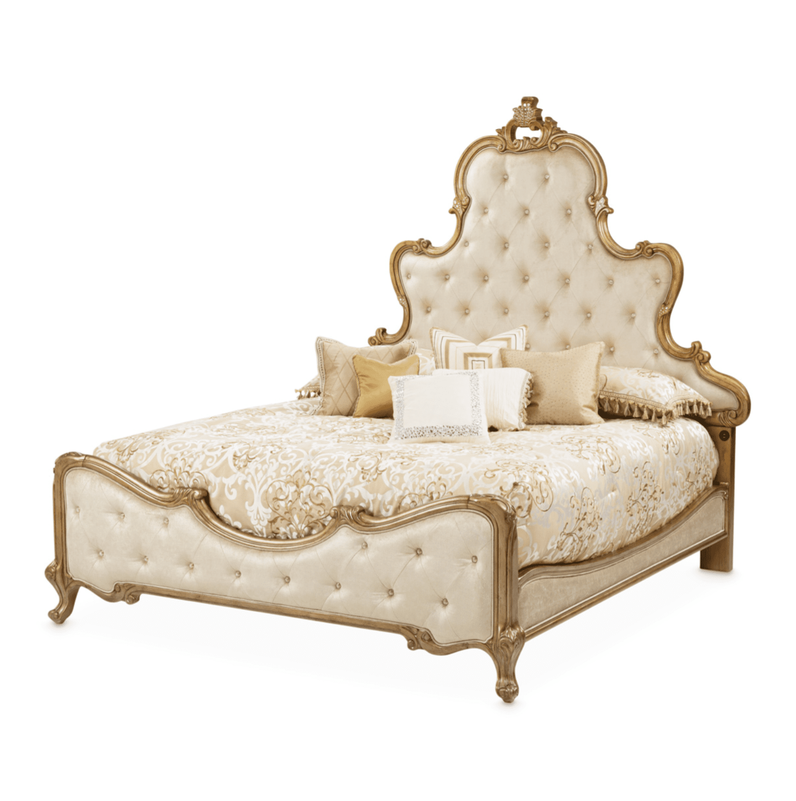 Michael Aminiplatine de royale Antique Platinum Cal King Panel Bed