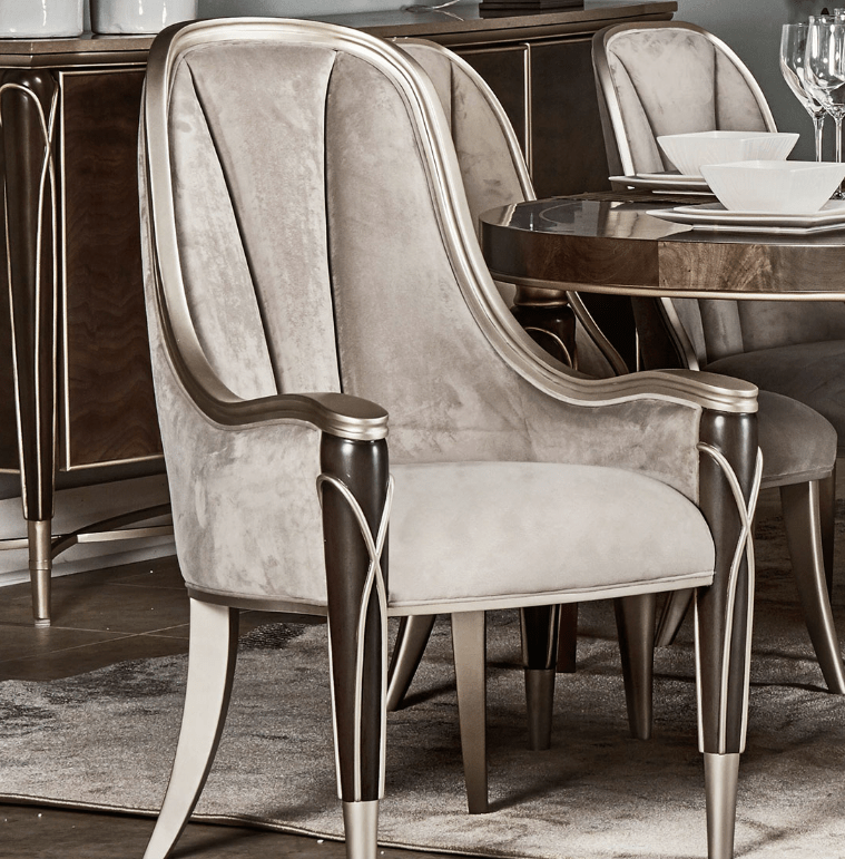 Michael AminiVilla Cherie Hazelnut Oval Dining Room