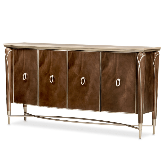 Michael AminiVilla Cherie Hazelnut Oval Dining Room