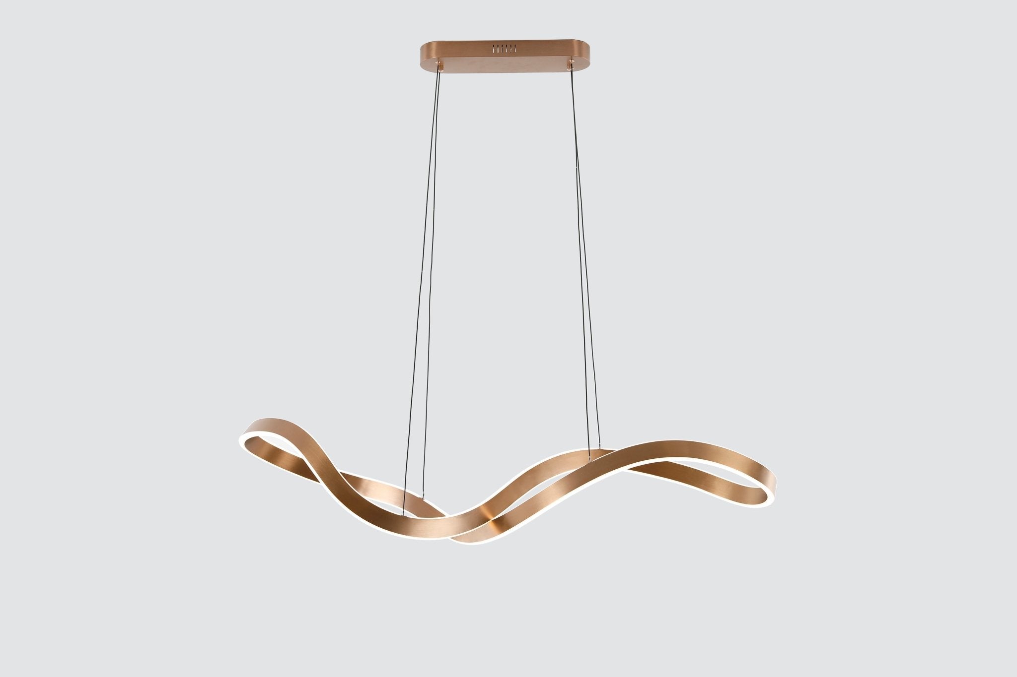 Modern ConceptAurora Wave Satin Copper Pendant