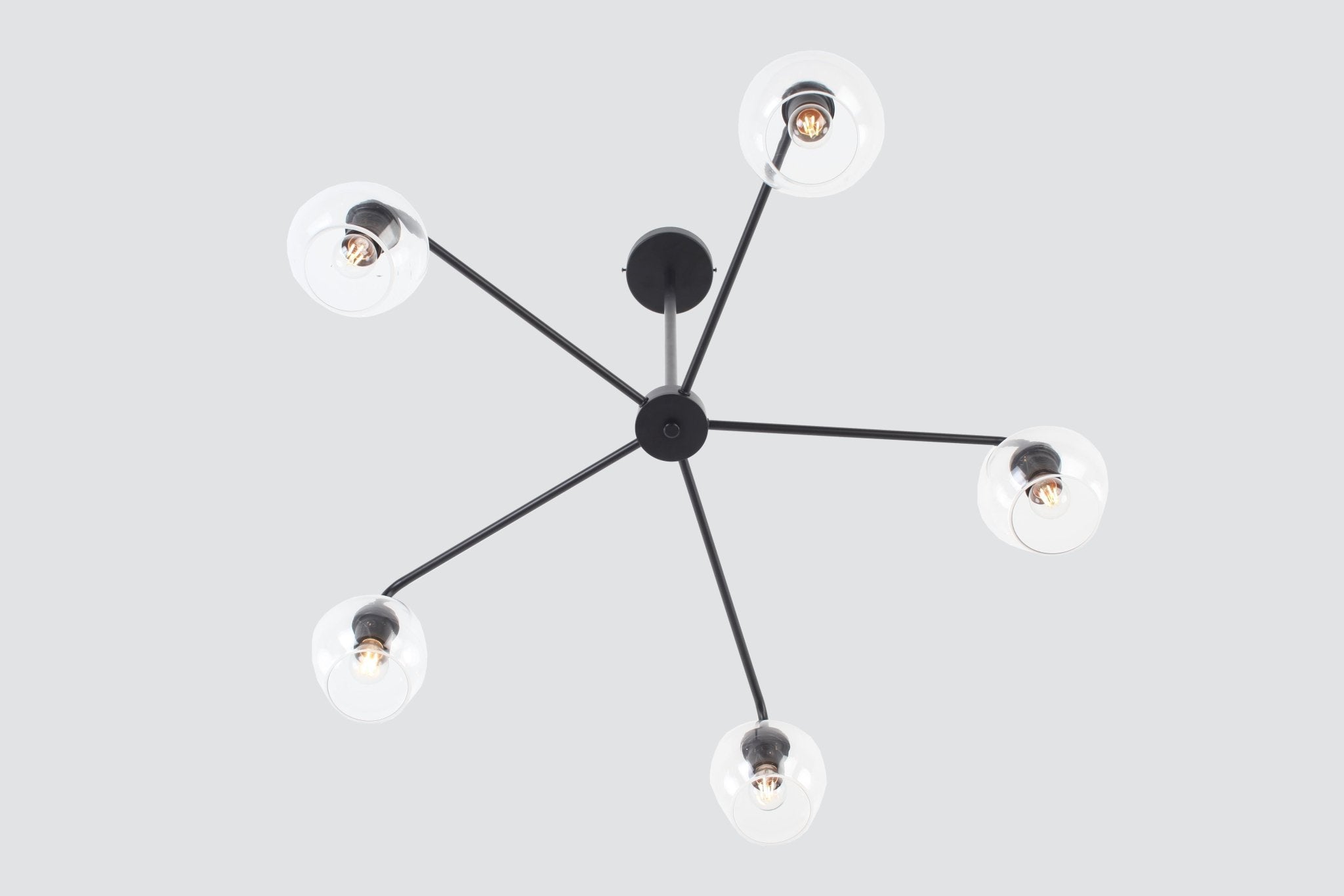 Modern ConceptFive Arm Pendant Black