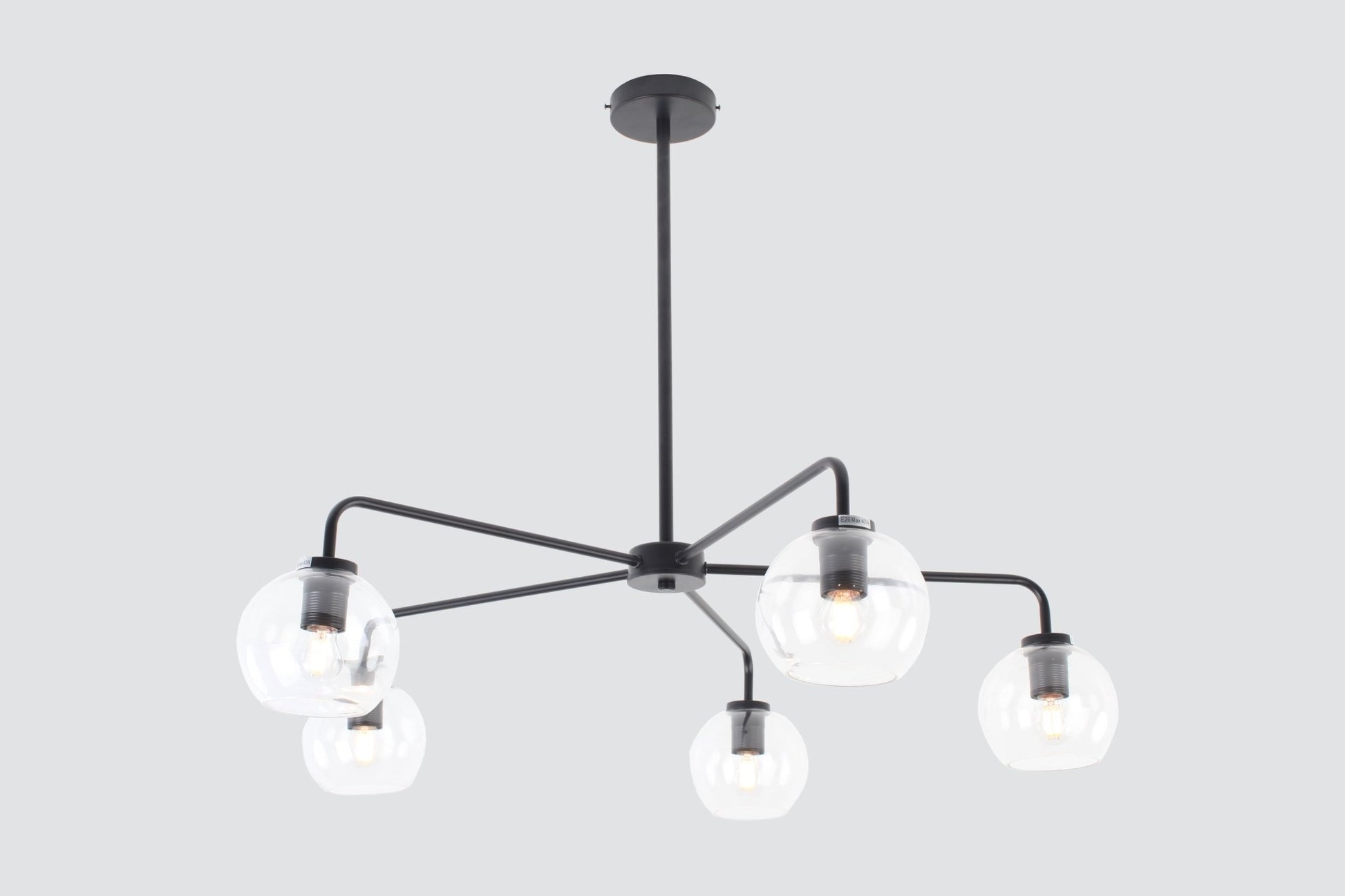 Modern ConceptFive Arm Pendant Black
