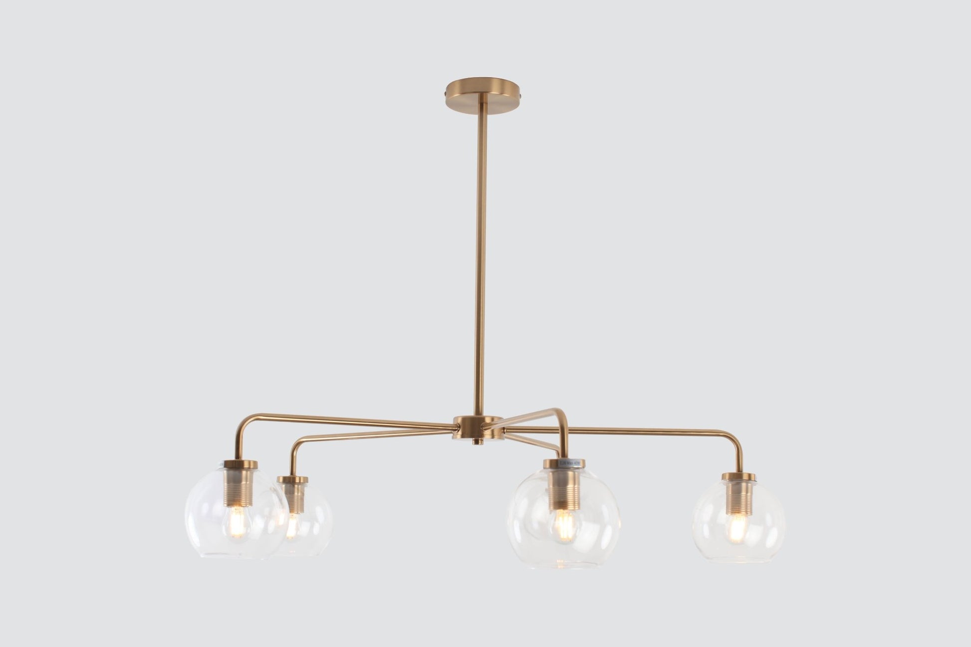Modern ConceptFive Arm Pendant Brass