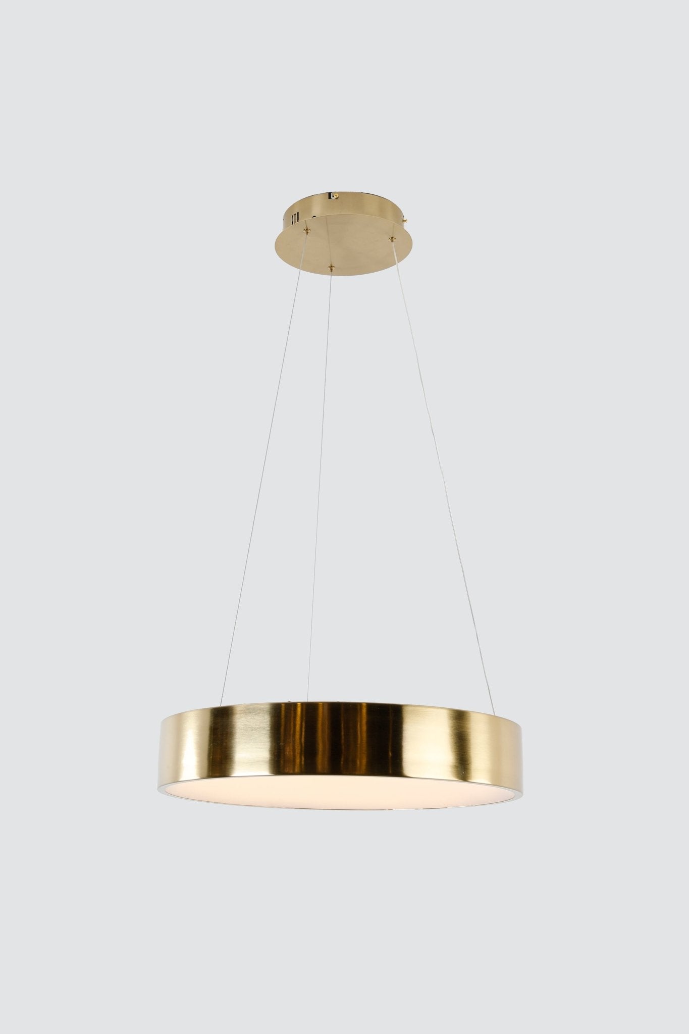 Modern ConceptHalo LED Pendant in Brass
