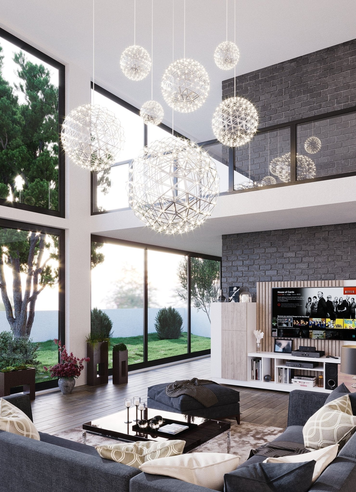 Modern ConceptHundreds of Circles Pendant LED Light 16" CH