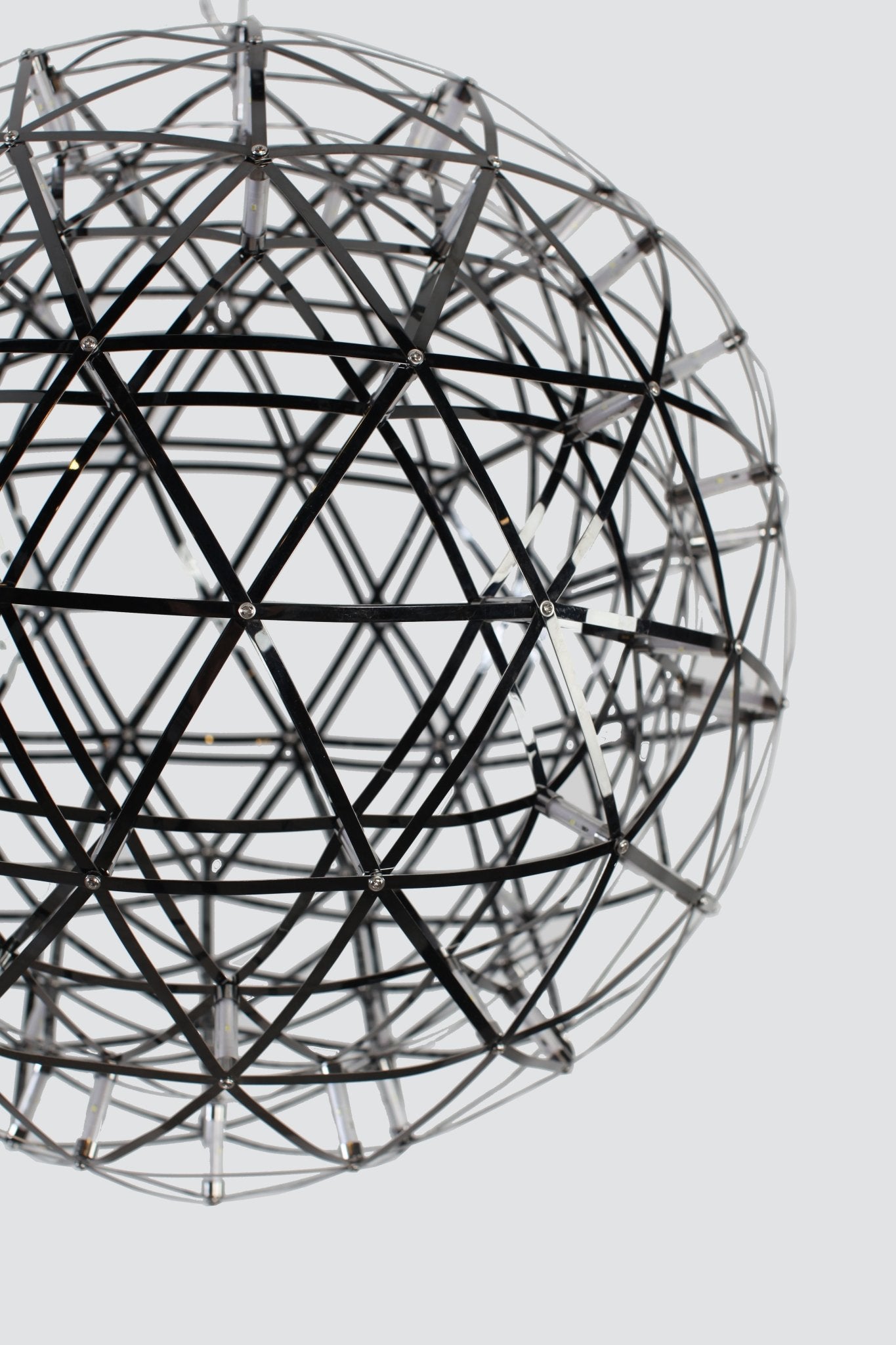 Modern ConceptHundreds of Circles Pendant LED Light 24" BLK