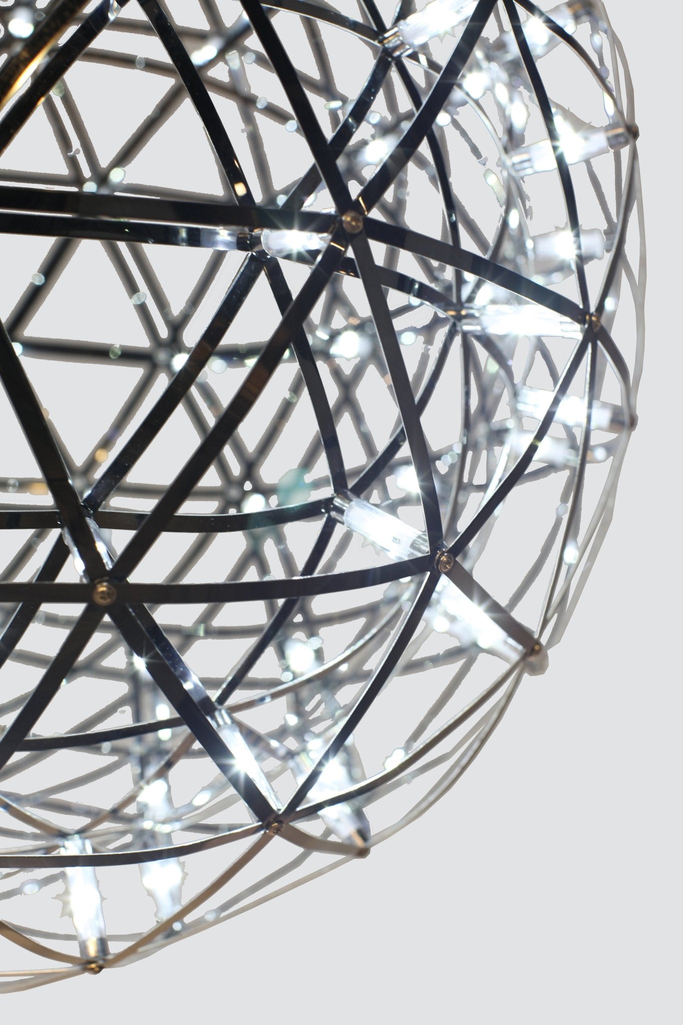 Modern ConceptHundreds of Circles Pendant LED Light 24" BLK