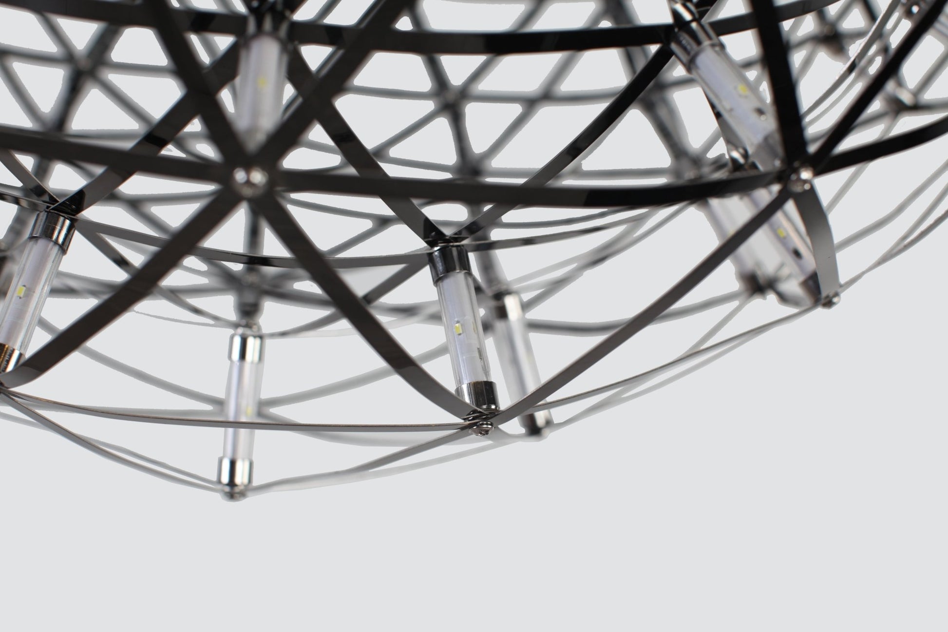 Modern ConceptHundreds of Circles Pendant LED Light 24" BLK